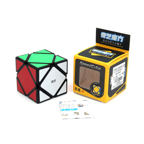 Cubo Rubik Qiyi Qicheng Skewb Speedcube Fondo Negro_0