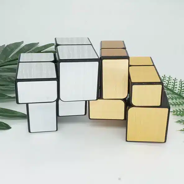 Cubo Rubik 2x2 Mirror Yj Espejo Dorado Y Plateado Rubikexpress