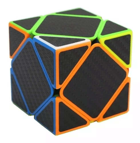 Cubo Rubik Skewb Fibra De Carbono Qiyi Speedcube Original_2