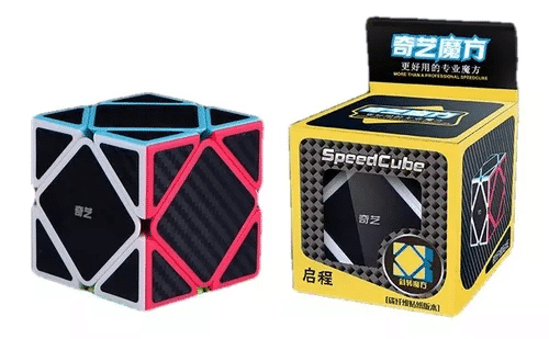 Cubo Rubik Skewb Fibra De Carbono Qiyi Speedcube Original_3