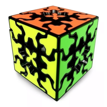 Gear 3x3 Cubo Rubik Speed Qiyi Engranes Negro Original_0