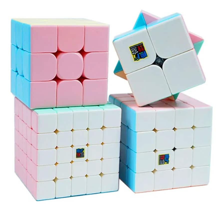 Kit Cubo Mágico Qiyi 2x2 + 3x3 + 4x4 + 5x5 Stickerless com o Melhor Preço é  no Zoom