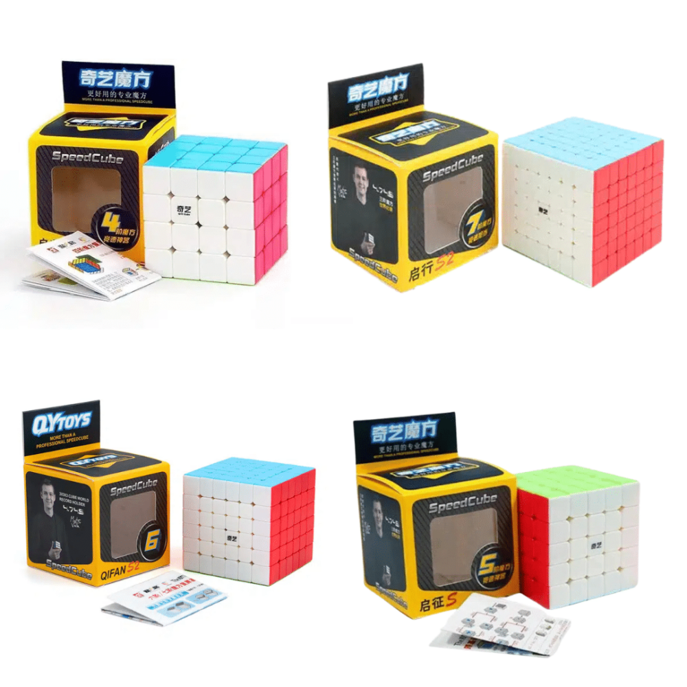 Combo Master Stickerless Qiyi 4x4 5x5 6x6 7x7